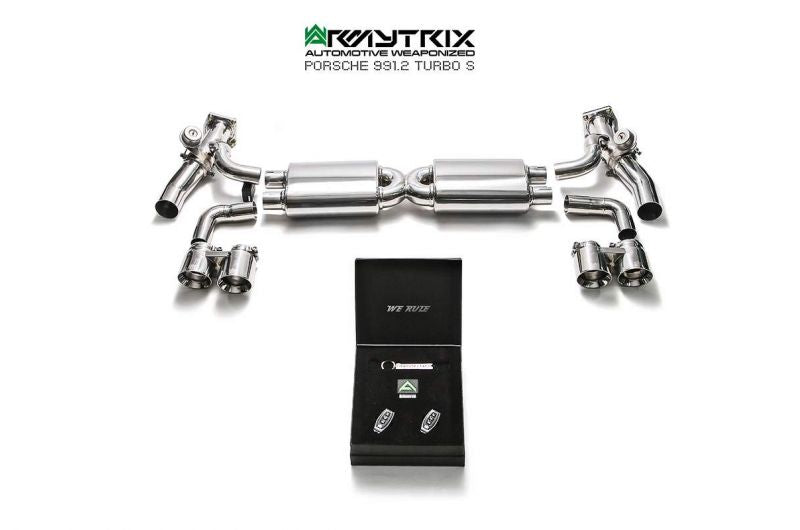 Armytrix exhaust system for Porsche 911 Turbo 991.2 Turbo S (2016-2019 ) valvetronic exhaust system