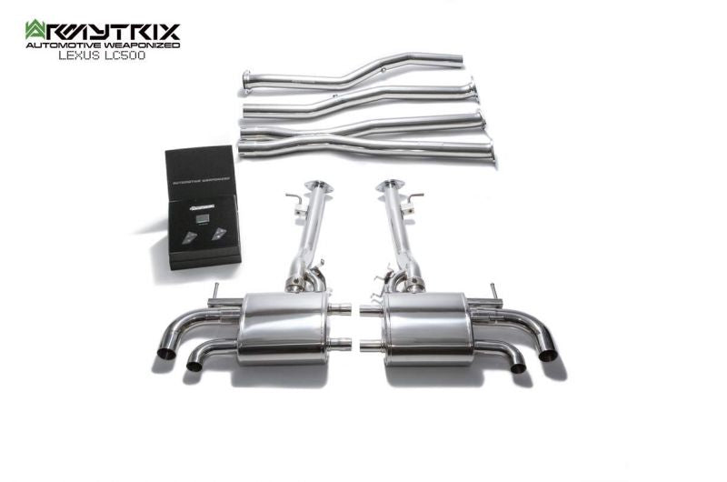 Armytrix exhaust systems for Lexus LC500 5.0 V8 (2017-present) valvetronic exhaust system