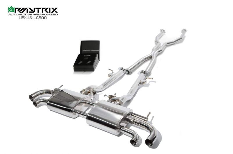 Armytrix exhaust systems for Lexus LC500 5.0 V8 (2017-present) valvetronic exhaust system