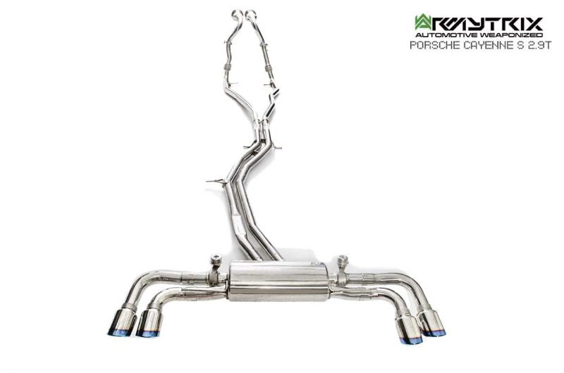 Armytrix exhaust system for Porsche Cayenne S E3 2.9 Turbo (2018-present) valvetronic exhaust system