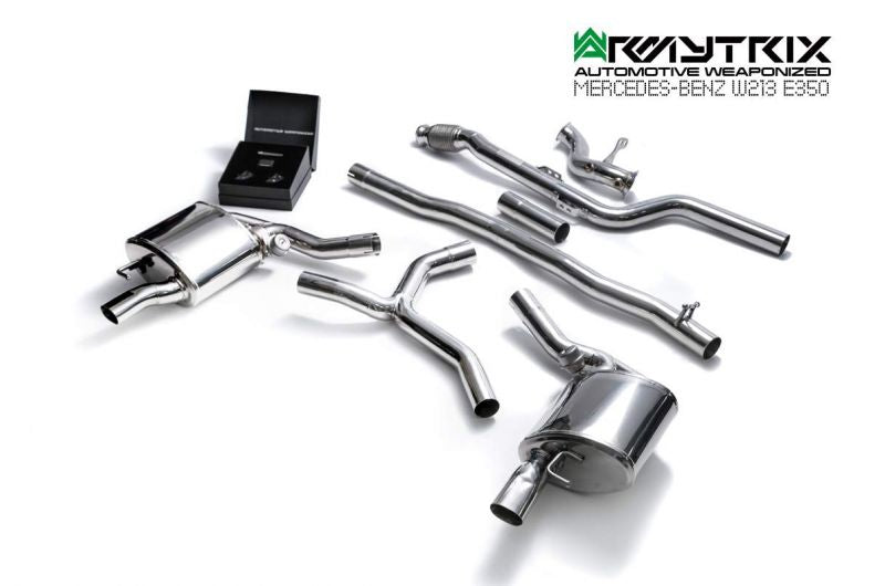 Armytrix exhaust system for Mercedes Benz W213 E350 Non-OPF (2018-Present) *Right-Hand Drive* valvetronic exhaust system