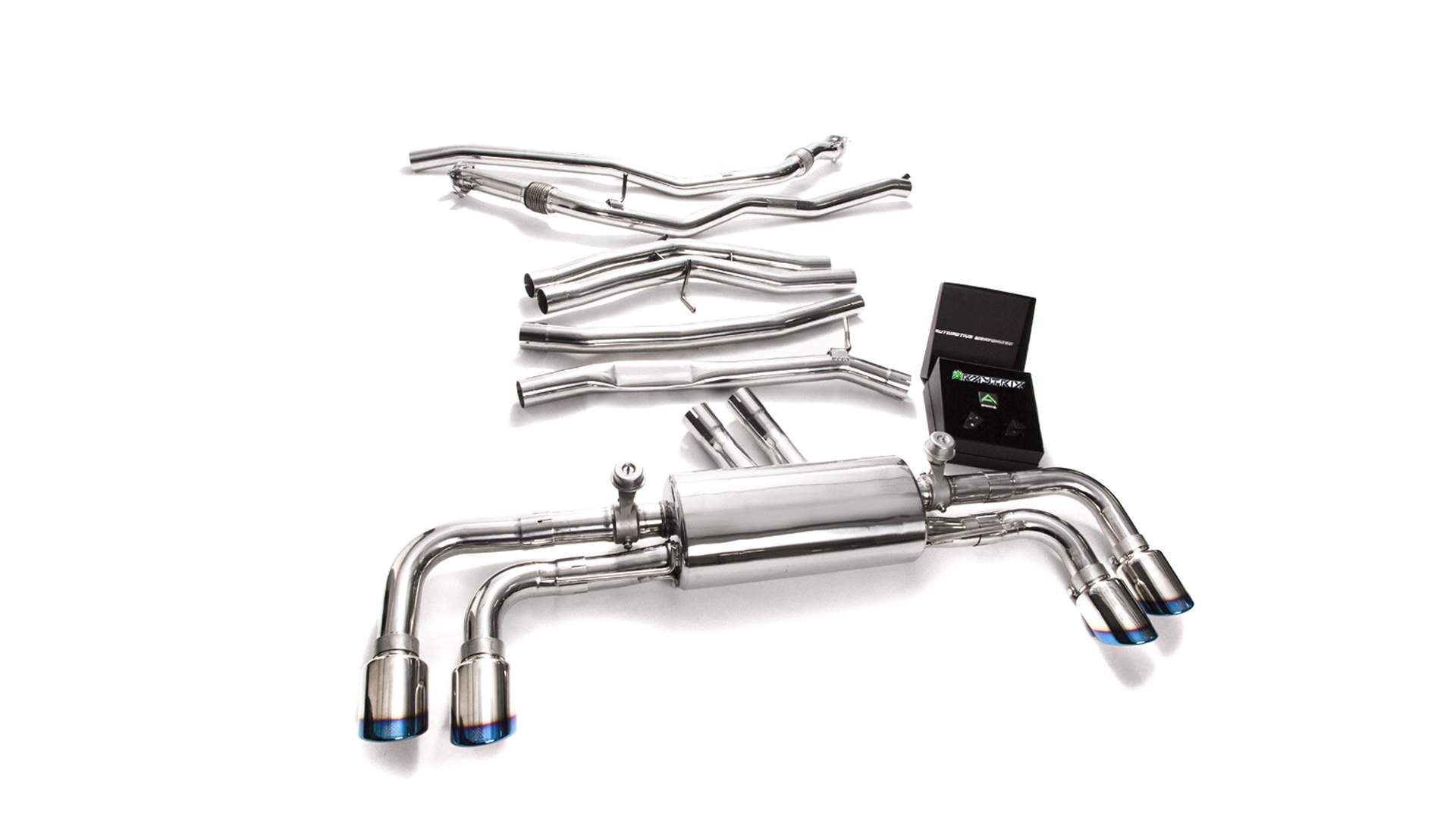 Armytrix exhaust system for Porsche Cayenne E3 3.0 Turbo OPF (2018-present) valvetronic exhaust system