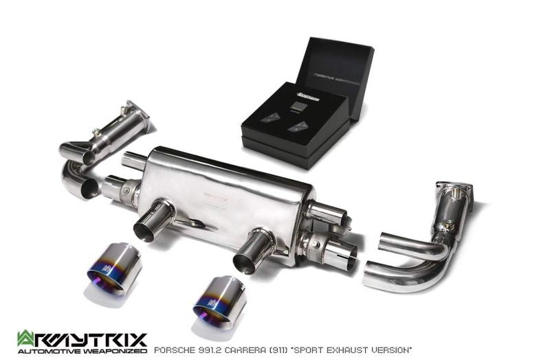 Armytrix exhaust system for Porsche 911 Carrera 991.2 S /4 /4S /GTS (2016-2019) valvetronic exhaust system