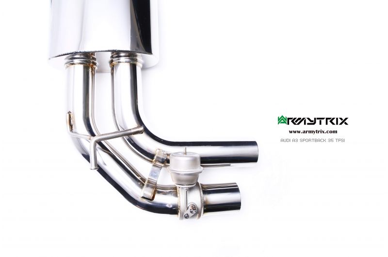 Výfukový systém Armytrix pro Audi A3 Sportback 35 TFSI (2013-2018) valvetronic exhaust system