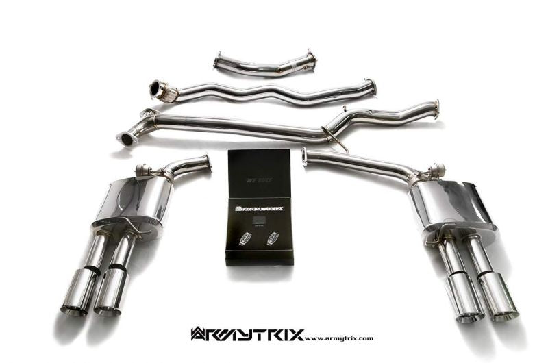 Armytrix exhaust system for Audi A4 B8 1.8 TFSI Sedan/Avant (2008-2015) valvetronic exhaust system 