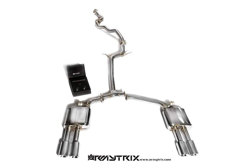 Armytrix exhaust system for Audi A4 B8 1.8 TFSI Sedan/Avant (2008-2015) valvetronic exhaust system 