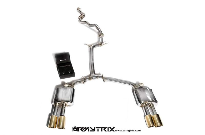 Výfukový systém Armytrix pro Audi A4 B8 1.8 TFSI Sedan/Avant (2008-2015) valvetronic exhaust system