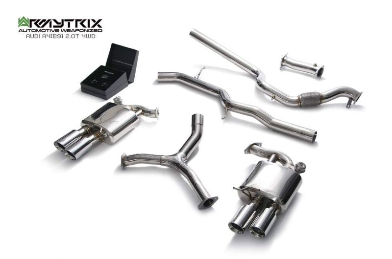 Armytrix exhaust system for Audi/A4/B9 2.0 TFSI Sedan/ Avant (4WD) (2016-present) valvetronic exhaust system 