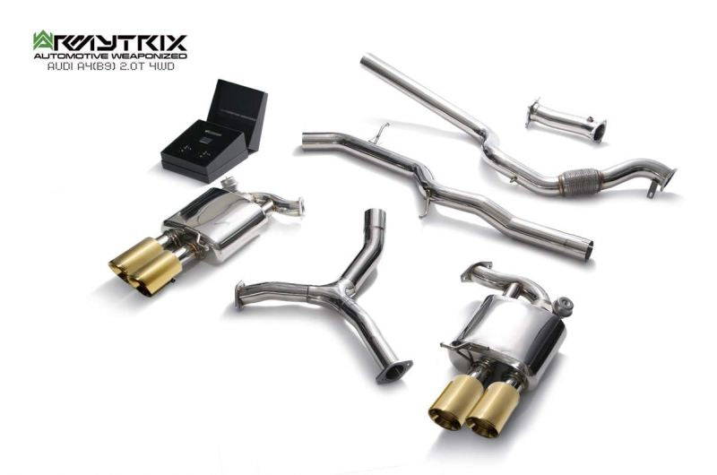 Armytrix exhaust system for Audi/A4/B9 2.0 TFSI Sedan/ Avant (4WD) (2016-present) valvetronic exhaust system 