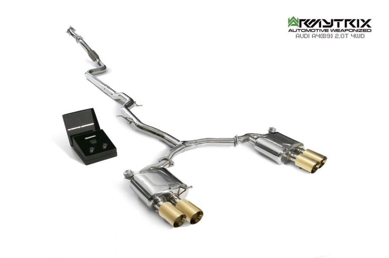 Armytrix exhaust system for Audi/A4/B9 2.0 TFSI Sedan/ Avant (4WD) (2016-present) valvetronic exhaust system 