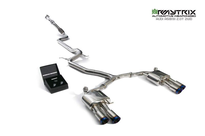 Armytrix exhaust system for Audi A5 B9 2.0 TFSI Coupé 2WD (2016-present) valvetronic exhaust system 