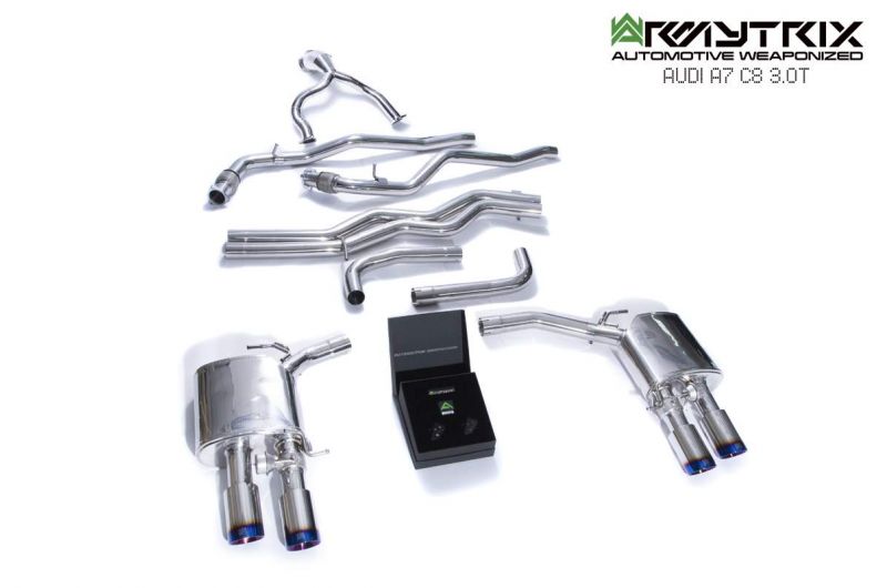 Armytrix exhaust system for Audi A6 C8 55 TFSI (2018-present) valvetronic exhaust system 