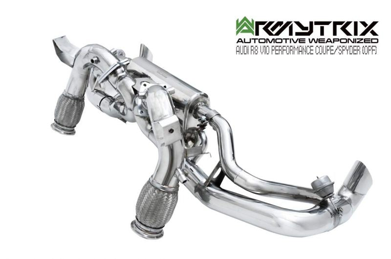 Armytrix exhaust system for Audi R8 MKII V10 Performance Coupé/Spyder OPF (2019-Present) valvetronic exhaust system 