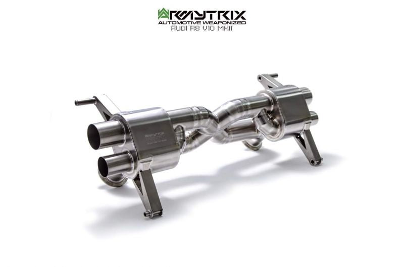 Armytrix exhaust system for Audi R8 MKII V10 Plus 5.2 FSI Coupé/Spyder (2016-2018) valvetronic exhaust system 