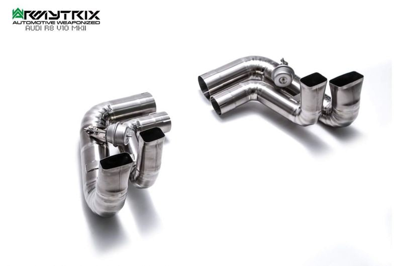 Armytrix exhaust system for Audi R8 MKII V10 Plus 5.2 FSI Coupé/Spyder (2016-2018) valvetronic exhaust system 