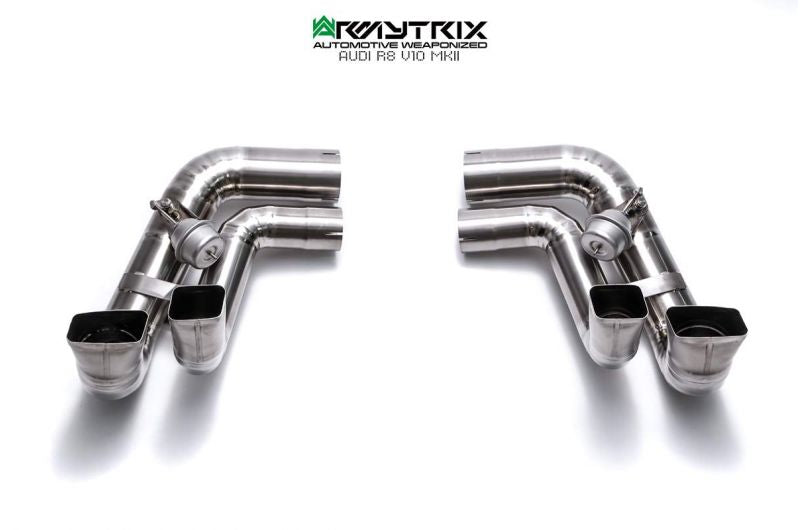 Armytrix exhaust system for Audi R8 MKII V10 Plus 5.2 FSI Coupé/Spyder (2016-2018) valvetronic exhaust system 