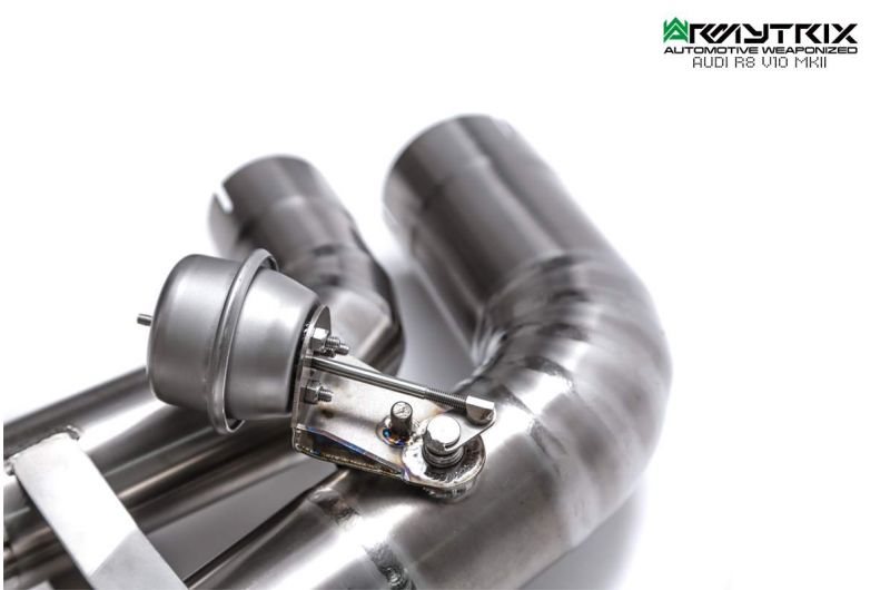 Armytrix exhaust system for Audi R8 MKII V10 Plus 5.2 FSI Coupé/Spyder (2016-2018) valvetronic exhaust system 