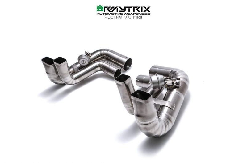 Armytrix exhaust system for Audi R8 MKII V10 Plus 5.2 FSI Coupé/Spyder (2016-2018) valvetronic exhaust system 