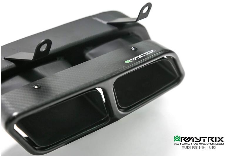 Armytrix exhaust system for Audi R8 MKII V10 Plus 5.2 FSI Coupé/Spyder (2016-2018) valvetronic exhaust system 