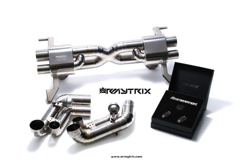 Výfukový systém Armytrix pro Audi R8 MKI V10 5.2 FSI Coupe /Spider (2009-2012) valvetronic exhaust system