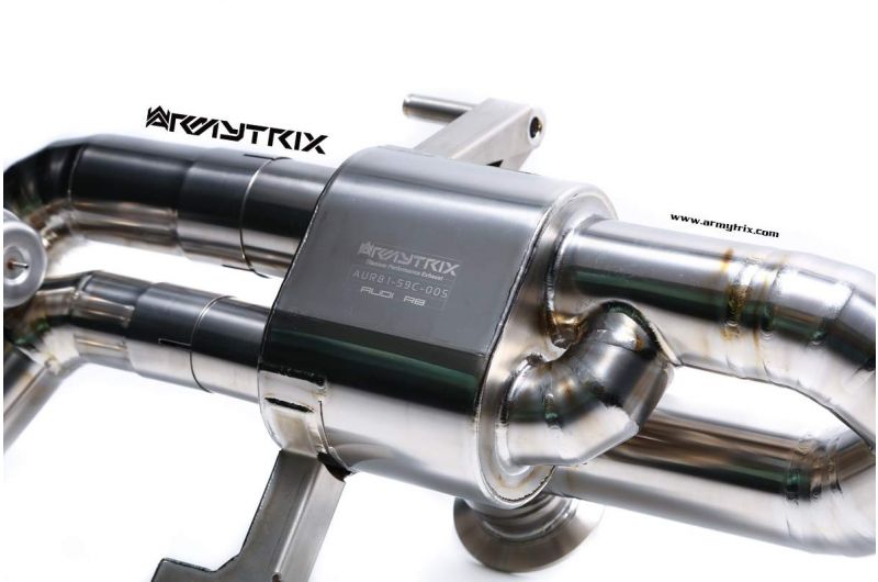 Výfukový systém Armytrix pro Audi R8 MKI V10 5.2 FSI Coupe /Spider (2009-2012) valvetronic exhaust system