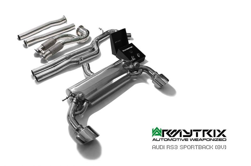 Armytrix exhaust system for Audi RS3 8V Sportback (2015-2016) valvetronic exhaust system 