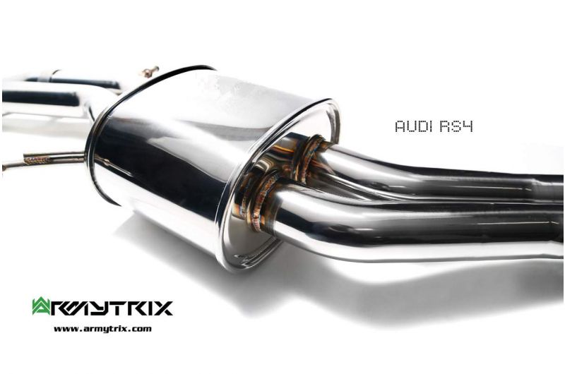 Výfukový systém Armytrix pro Audi RS4 B8 4.2 V8 FSI (2012-2015) valvetronic exhaust system