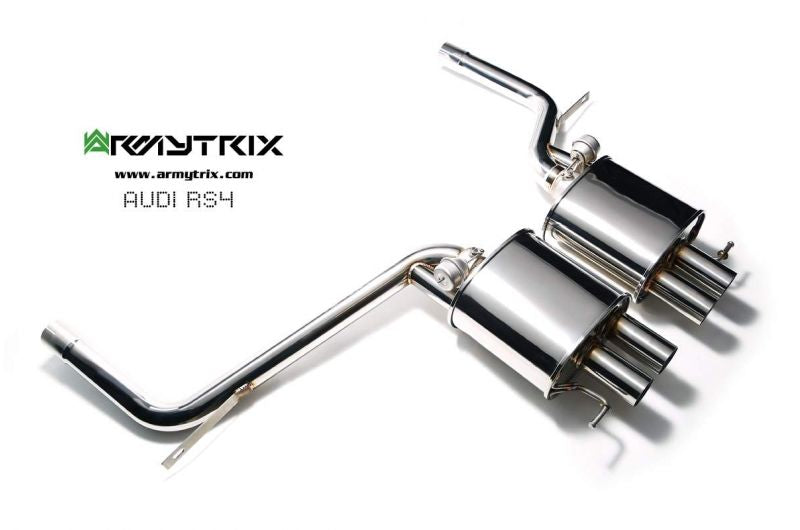 Výfukový systém Armytrix pro Audi RS4 B8 4.2 V8 FSI (2012-2015) valvetronic exhaust system