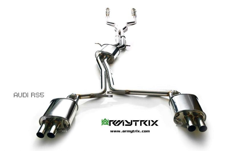 Armytrix exhaust system for Audi RS5 B8 4.2 V8 FSI (2010-2015) valvetronic exhaust system 