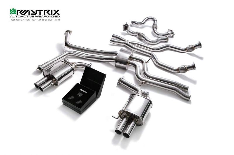 Armytrix exhaust system for Audi S7 C7 4.0 V8 Twin Turbo (2012-2018) valvetronic exhaust system 