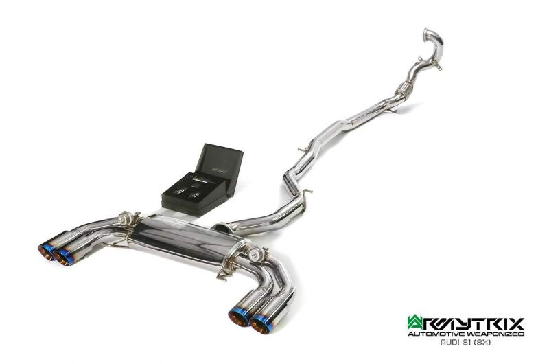 Armytrix exhaust system for Audi S1 ​​8X 2.0 Hatchback/ Sportback (2014-2018) valvetronic exhaust system 