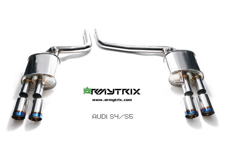 Armytrix exhaust system for Audi A4 B8 3.0 TFSI Sedan/Avant (2009-2015) valvetronic exhaust system 