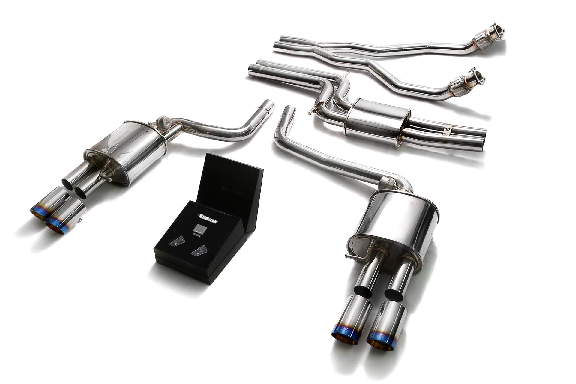 Výfukový systém Armytrix pro Audi S5 B8 4.2 V8 FSI Coupé (2007-2012) valvetronic exhaust system