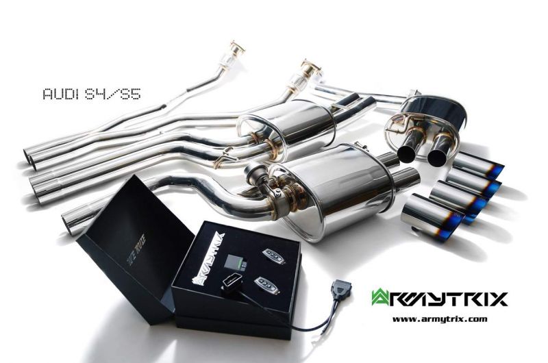 Výfukový systém Armytrix pro Audi S5 B8 3.0 TFSI Sportback (2009-2015) valvetronic exhaust system