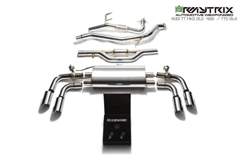 Výfukový systém Armytrix pro Audi TTS 8J MK2 Quattro Coupé (2008-2014) valvetronic exhaust system