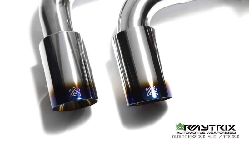 Armytrix exhaust system for Audi TTS 8J MK2 Quattro Coupé (2008-2014) valvetronic exhaust system 