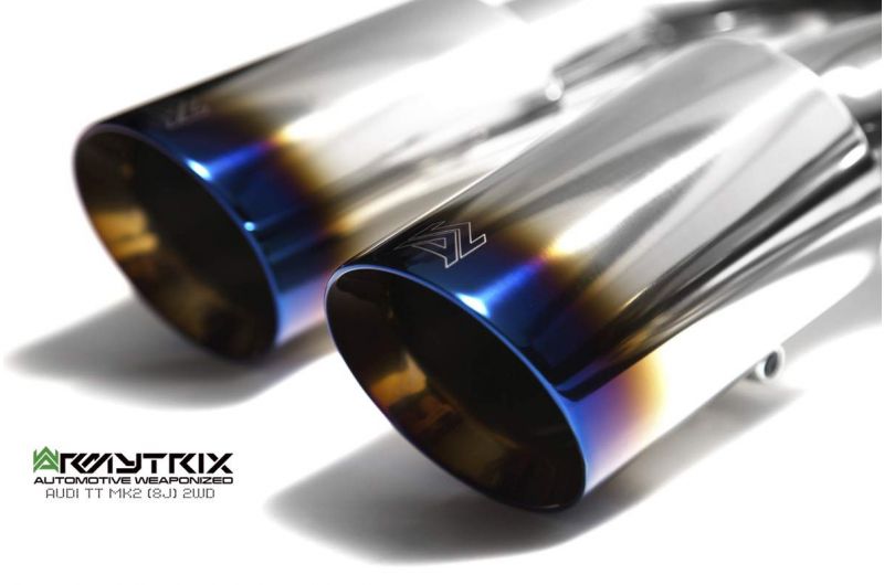 Armytrix exhaust system for Audi TT 8J MK2 2WD 1.8/2.0 TFSI Coupé (2006-2014) valvetronic exhaust system 