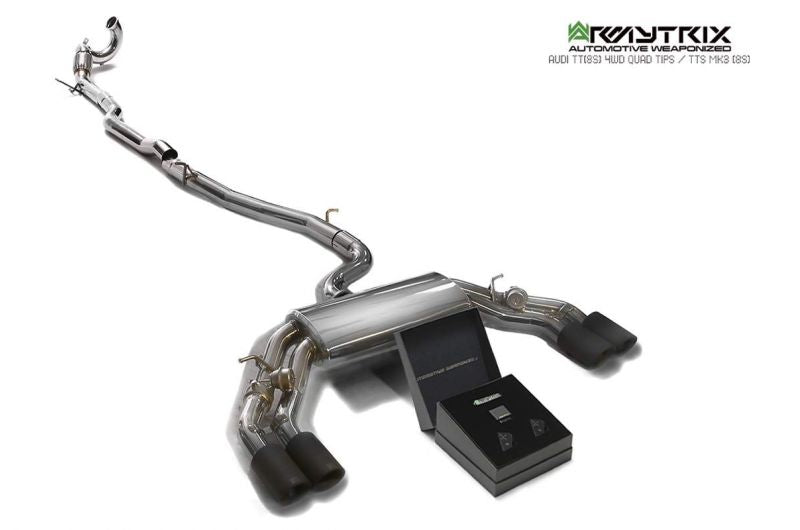 Armytrix exhaust system for Audi TTS 8S MK3 Quattro Coupé Non-OPF (2015-2023) valvetronic exhaust system 