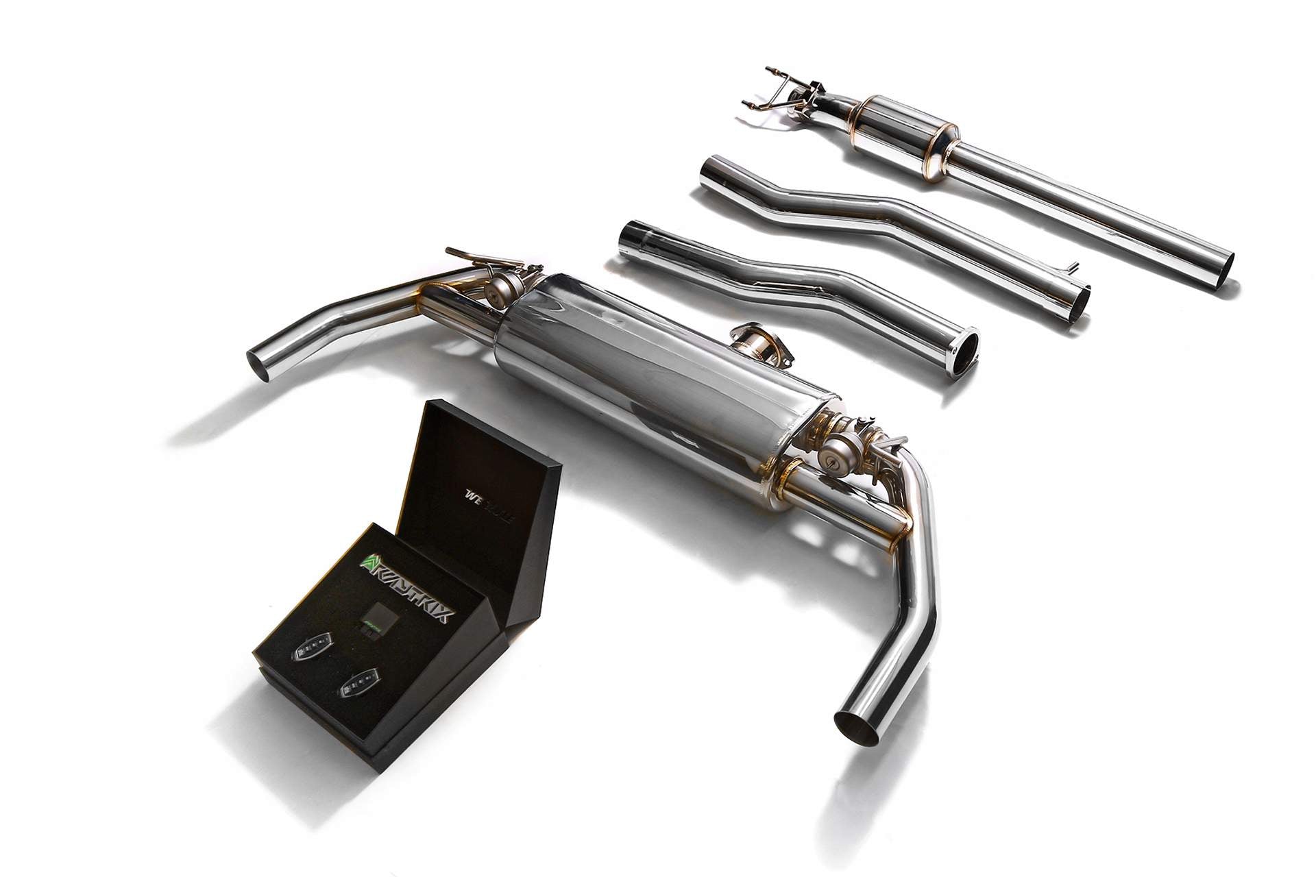 Armytrix exhaust systems for Mercedes-AMG C117 CLA45 (2013-2019) valvetronic exhaust system