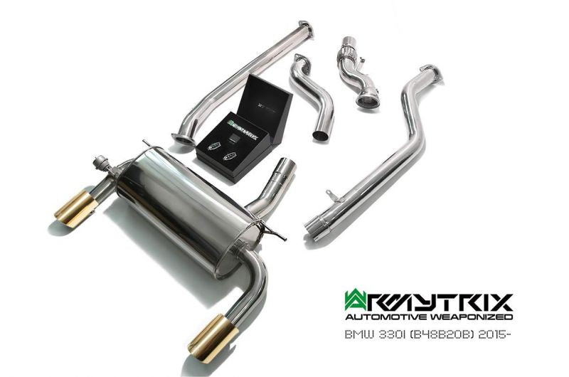 Výfukový systém Armytrix pro BMW F30/F31 320i/330i (B48B20)(2015-2018) valvetronic exhaust system