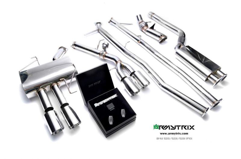 Výfukový systém Armytrix pro BMW F10 520i/528i (2011-2016) valvetronic exhaust system