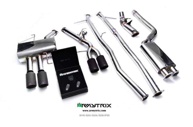 Výfukový systém Armytrix pro BMW F10 520i/528i (2011-2016) valvetronic exhaust system