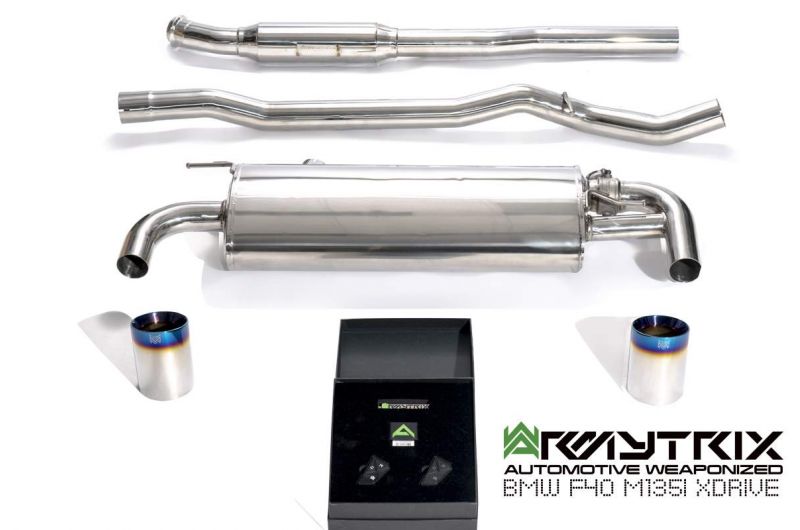 Armytrix exhaust system for BMW F40 M135i xDrive (2019-Present) &gt; valvetronic exhaust system 