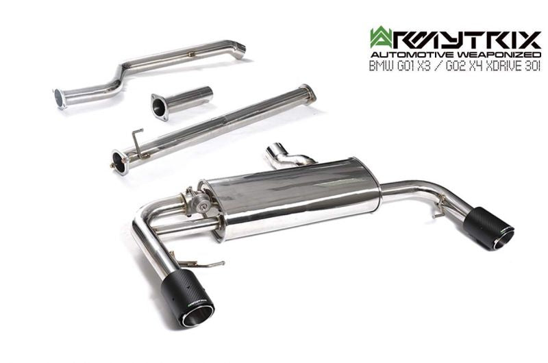 Armytrix exhaust system for BMW G02 X4 20i/30i xDrive Non-OPF (B46)(2019-Present) valvetronic exhaust system 