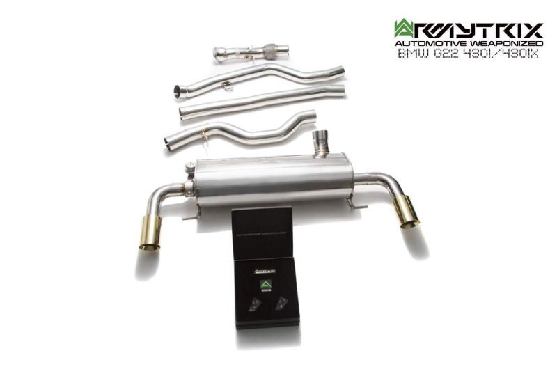 Armytrix exhaust system for BMW G22 420/430 (2021-Present) valvetronic exhaust system 