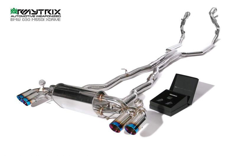 Výfukový systém Armytrix pro BMW G30/G31 M550i xDrive (2017-present) valvetronic exhaust system