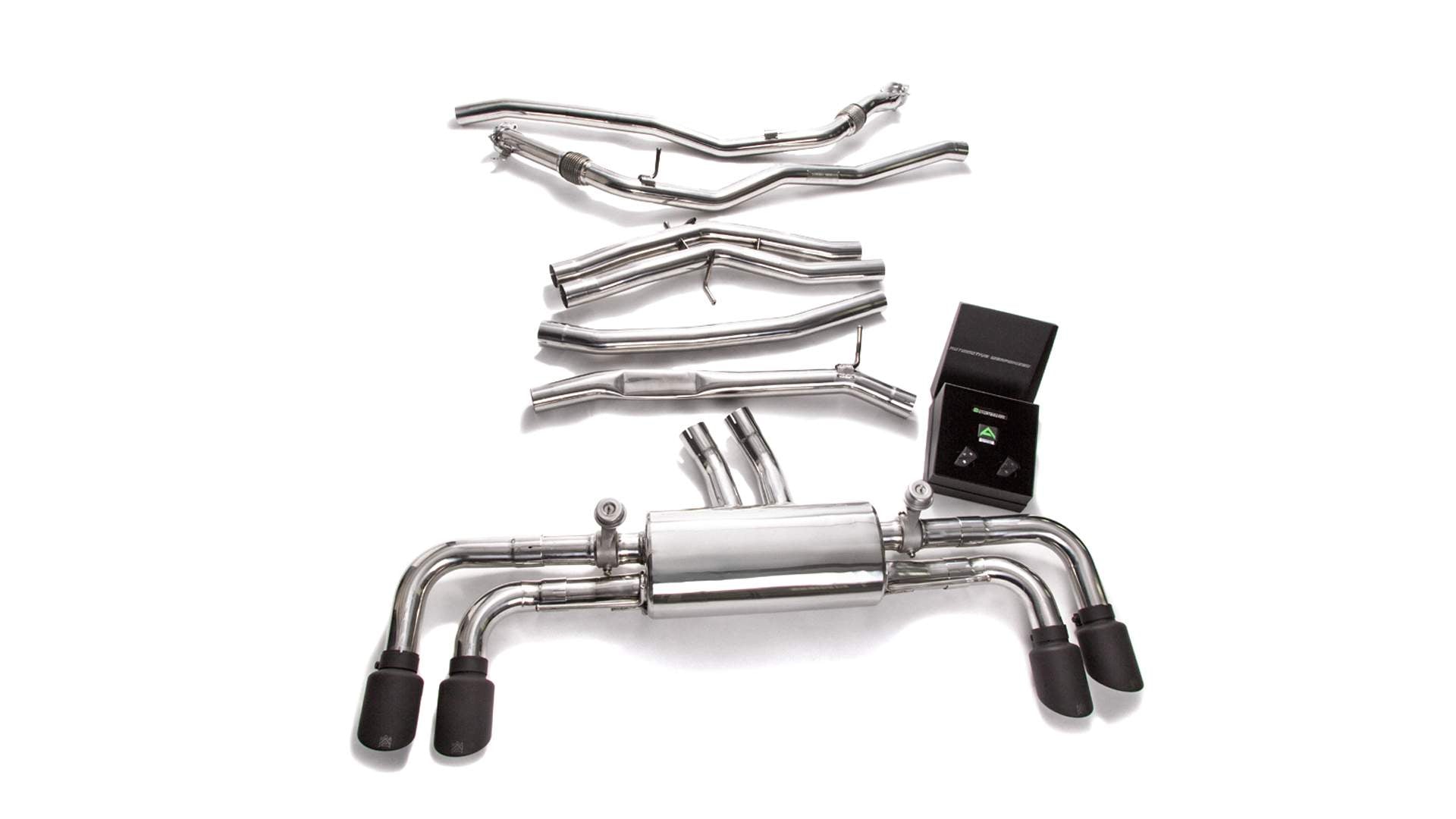 Armytrix exhaust system for Porsche Cayenne S E3 2.9 Turbo (2018-present) valvetronic exhaust system