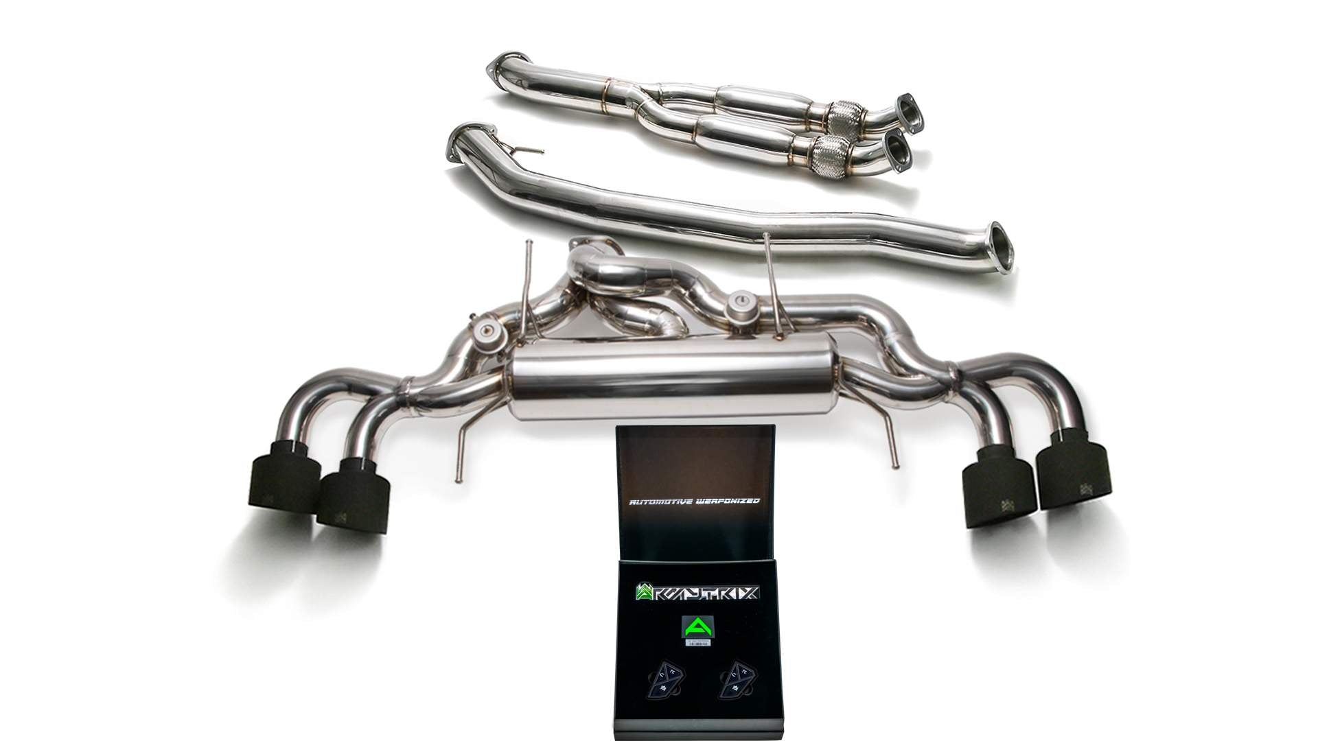 Armytrix exhaust system for Nissan GT-R R35 3.8 Twin-Turbo V6 (2007-Present) Maxflow Edition valvetronic exhaust system