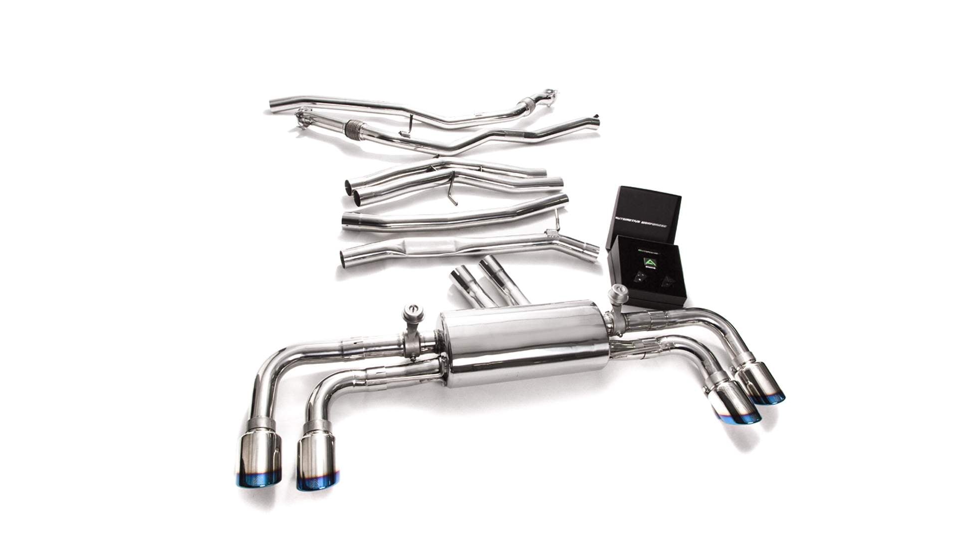 Armytrix exhaust system for Porsche Cayenne S E3 2.9 Turbo (2018-present) valvetronic exhaust system