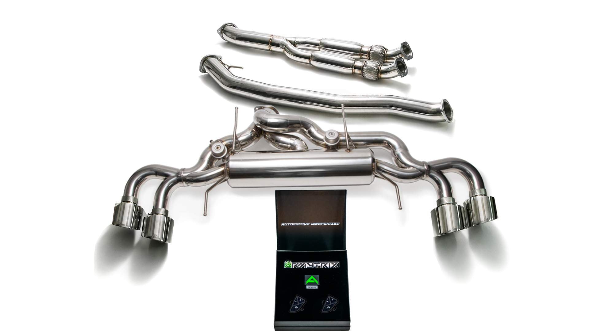 Armytrix exhaust system for Nissan GT-R R35 3.8 Twin-Turbo V6 (2007-Present) Maxflow Edition valvetronic exhaust system